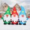 GOOSH 7.5 FT Long Christmas Inflatable Gnomes Three Midgets Holding Hands with Built-in LEDs